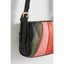 Oliver Bonas Blue Trapeze Curved Striped Cross-Body Bag -Oliver Bonas Shop unnamed file 1940