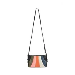 Oliver Bonas Blue Trapeze Curved Striped Cross-Body Bag -Oliver Bonas Shop unnamed file 1942