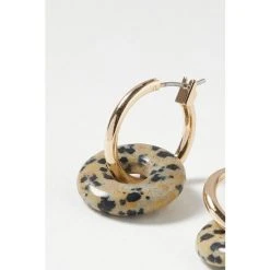 Oliver Bonas Natural Alaia Interlinked Hoop And Speckled Stone Hoop Earrings -Oliver Bonas Shop unnamed file 195