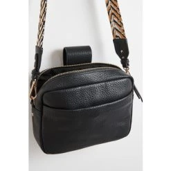 Oliver Bonas Eve Animal Print Webbing Black Camera Crossbody Bag -Oliver Bonas Shop unnamed file 1970