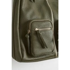 Oliver Bonas Khaki Green Mina Plait Strap Tote Bag -Oliver Bonas Shop unnamed file 1989