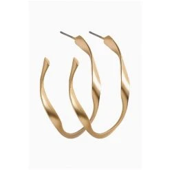 Oliver Bonas Gold Tone Patti Matte Twist Hoop Earrings -Oliver Bonas Shop unnamed file 2