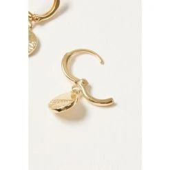 Oliver Bonas Gold Plated Bonita Textured Semi Circle Drop Earrings -Oliver Bonas Shop unnamed file 20