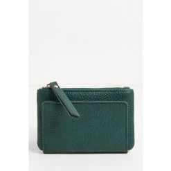 Oliver Bonas Green Millie Fold Over Purse