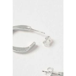 Oliver Bonas Silver Tone Arley Hoop Earrings -Oliver Bonas Shop unnamed file 202