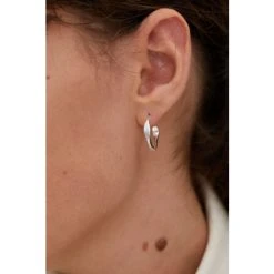 Oliver Bonas Silver Tone Arley Hoop Earrings -Oliver Bonas Shop unnamed file 205