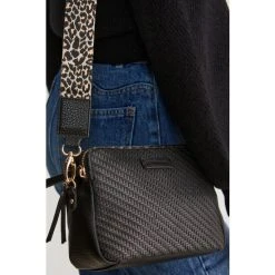 Oliver Bonas Isla Weave Double Zip Crossbody Black Bag -Oliver Bonas Shop unnamed file 2057