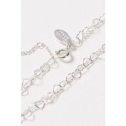 Oliver Bonas Silver Tone Carmine Heart Link Chain Double Row Bracelet -Oliver Bonas Shop unnamed file 2073