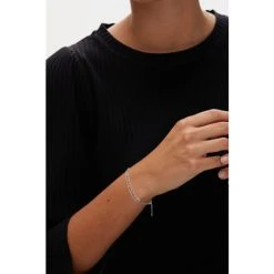 Oliver Bonas Silver Tone Carmine Heart Link Chain Double Row Bracelet -Oliver Bonas Shop unnamed file 2075