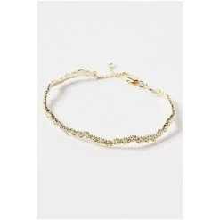 Oliver Bonas Gold Cordelia Multi Flower Casting Curved Lines Gold Plated Bangle -Oliver Bonas Shop unnamed file 2096