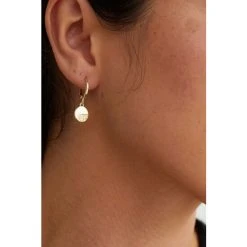 Oliver Bonas Gold Plated Bonita Textured Semi Circle Drop Earrings -Oliver Bonas Shop unnamed file 21