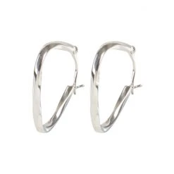 Oliver Bonas Silver Eira Angular Spiral Shape Hoop Earrings -Oliver Bonas Shop unnamed file 211