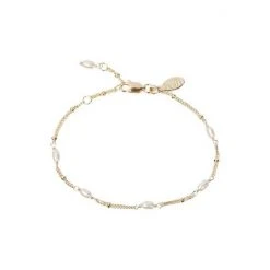 Oliver Bonas Mila White Pearl Detail Gold Plated Brass Chain Bracelet -Oliver Bonas Shop unnamed file 2136