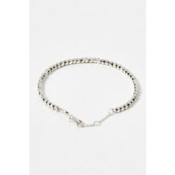Oliver Bonas Silver Tone Hali Nugget Bead Bracelet -Oliver Bonas Shop unnamed file 2139