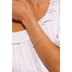 Oliver Bonas Silver Tone Hali Nugget Bead Bracelet -Oliver Bonas Shop unnamed file 2142