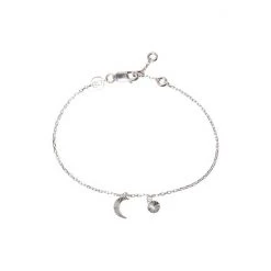 Oliver Bonas Luna Engraved Moon & Disc Sterling Silver Chain Bracelet -Oliver Bonas Shop unnamed file 2148