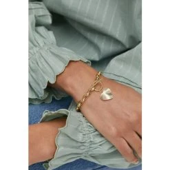 Oliver Bonas Womens Gold Plated Brass Adelaide Chunky Chain & Heart Charm Bracelet -Oliver Bonas Shop unnamed file 2151