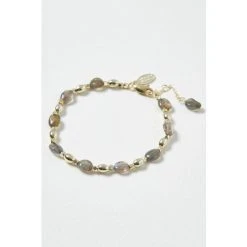 Oliver Bonas Grey Talia Oval Stone Beaded Chain Bracelet -Oliver Bonas Shop unnamed file 2170