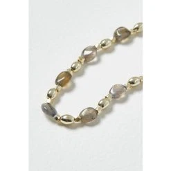 Oliver Bonas Grey Talia Oval Stone Beaded Chain Bracelet -Oliver Bonas Shop unnamed file 2171