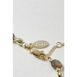 Oliver Bonas Grey Talia Oval Stone Beaded Chain Bracelet -Oliver Bonas Shop unnamed file 2172