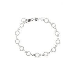 Oliver Bonas Silver Tone Isandro Loop Link Chain Chain Bracelet