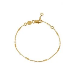 Oliver Bonas Kai Bead Gold Plated Chain Bracelet