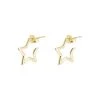 Oliver Bonas Star Outline Small Gold Plated Brass Hoops -Oliver Bonas Shop unnamed file 220