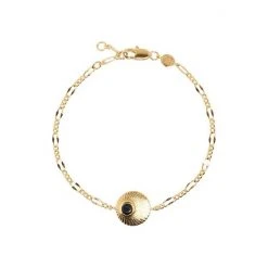 Oliver Bonas Black Kymani Engraved Disc And Stone Inlay Gold Plated Bracelet -Oliver Bonas Shop unnamed file 2208
