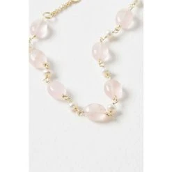 Oliver Bonas Pink Clover Pearl And Blue Lace Agate Gold Plated Bracelet -Oliver Bonas Shop unnamed file 2214
