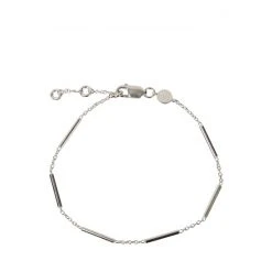 Oliver Bonas Miho Bar Detail Delicate Silver Chain Bracelet