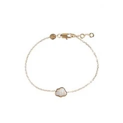 Oliver Bonas Day Dreamer Mother Of Pearl Inlay Cloud White Bracelet