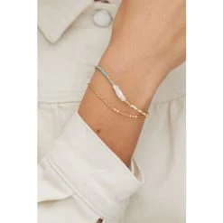 Oliver Bonas Natural Louisa Seed Beads And Pearls Layered Chain Bracelet -Oliver Bonas Shop unnamed file 2253