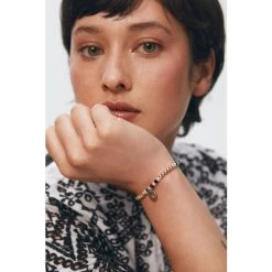 Oliver Bonas Natural Luella Monochrome Beads With Textured Disc Charm Bracelet -Oliver Bonas Shop unnamed file 2258