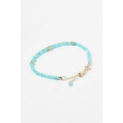 Oliver Bonas Blue Jovie Beaded Nugget Amazonite Gold Plated Chain Bracelet -Oliver Bonas Shop unnamed file 2269
