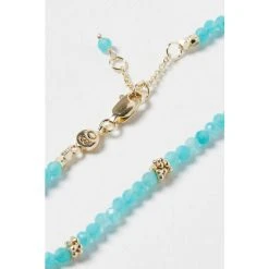 Oliver Bonas Blue Jovie Beaded Nugget Amazonite Gold Plated Chain Bracelet -Oliver Bonas Shop unnamed file 2270