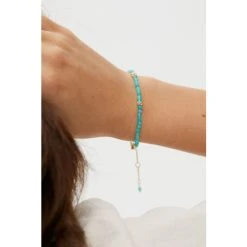 Oliver Bonas Blue Jovie Beaded Nugget Amazonite Gold Plated Chain Bracelet -Oliver Bonas Shop unnamed file 2272