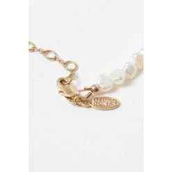 Oliver Bonas Natural Edna Pearl ANd Disc Charm Chain Bracelet -Oliver Bonas Shop unnamed file 2276