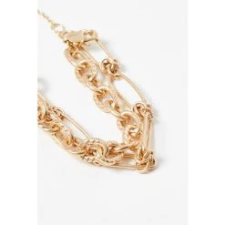 Oliver Bonas Gold Zale Chunky Chain Layered Bracelet -Oliver Bonas Shop unnamed file 2291
