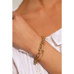 Oliver Bonas Gold Zale Chunky Chain Layered Bracelet -Oliver Bonas Shop unnamed file 2293