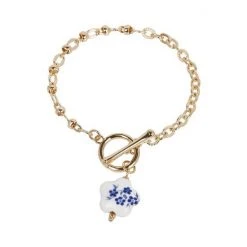 Oliver Bonas Audrey Natural Floral Pendant Chain Bracelet -Oliver Bonas Shop unnamed file 2307