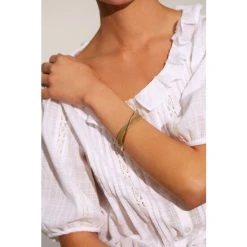 Oliver Bonas Natural Christie Twist Cuff Bangle -Oliver Bonas Shop unnamed file 2312