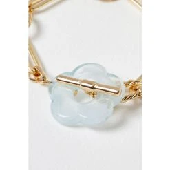 Oliver Bonas Gold Gali Blue Flower T Bar Chain Bracelet -Oliver Bonas Shop unnamed file 2316