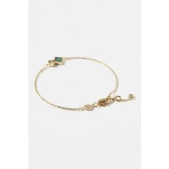 Oliver Bonas Corliss Square Stone & Engraved Disc Malachite, Gold Plated Brass Bracelet -Oliver Bonas Shop unnamed file 2323