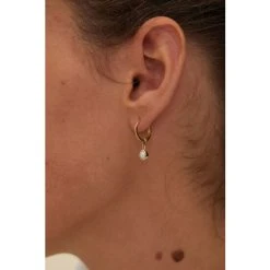 Oliver Bonas Alula Round Pearl Drop Gold Plated Huggie Earrings -Oliver Bonas Shop unnamed file 233