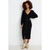 Oliver Bonas Button Through Knitted Black Midi Dress -Oliver Bonas Shop unnamed file 2336