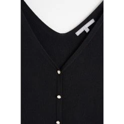 Oliver Bonas Button Through Knitted Black Midi Dress -Oliver Bonas Shop unnamed file 2341