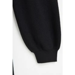 Oliver Bonas Button Through Knitted Black Midi Dress -Oliver Bonas Shop unnamed file 2342