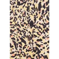 Oliver Bonas Brown Neutral Animal Print Yellow Mini Shirt Dress -Oliver Bonas Shop unnamed file 2352