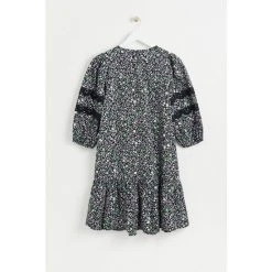 Oliver Bonas Black Ditsy Floral Print Black Mini Dress -Oliver Bonas Shop unnamed file 2358