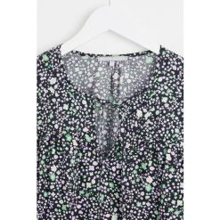 Oliver Bonas Black Ditsy Floral Print Black Mini Dress -Oliver Bonas Shop unnamed file 2361